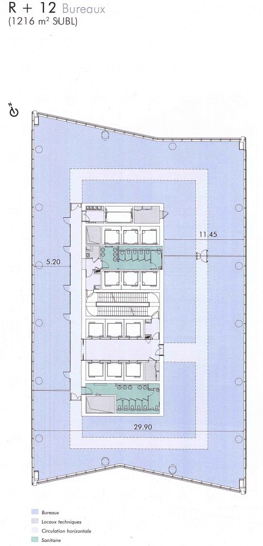 Bureau La Défense 20438m² Location bureau Courbevoie Hauts-de-Seine OLBUR2100290 5